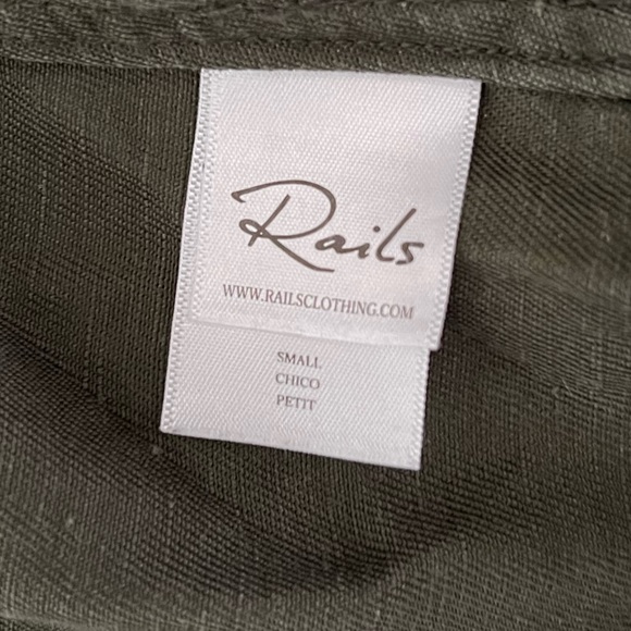 RAILS | COLLINS JACKET | SAGE with BLACK STAR | size small - Picture 12 of 15